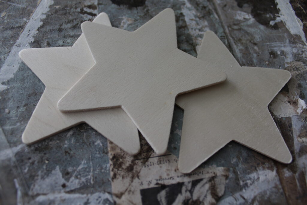wood star cutout shapes 