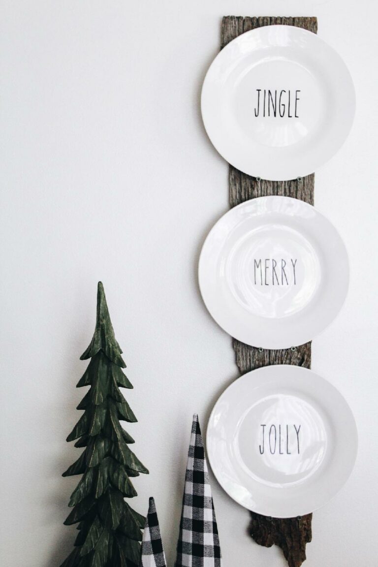 Rae Dunn Inspired Christmas Plates Roost + Restore