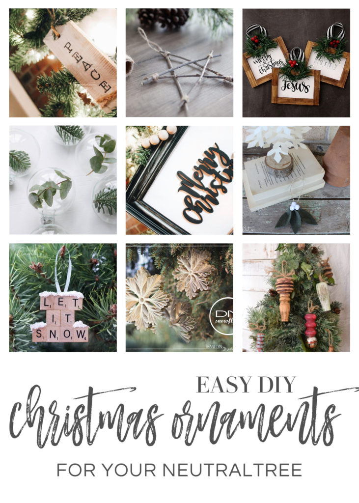 10 Easy DIY Neutral Christmas Ornaments - Roost + Restore