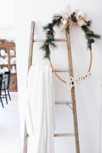 How to Make a Rustic Embroidery Hoop Wreath - Roost + Restore