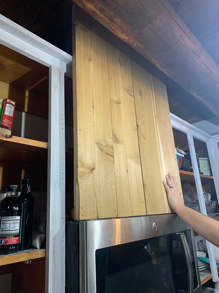 DIY Vent Hood Cover from Scrap Wood - Roost + Restore