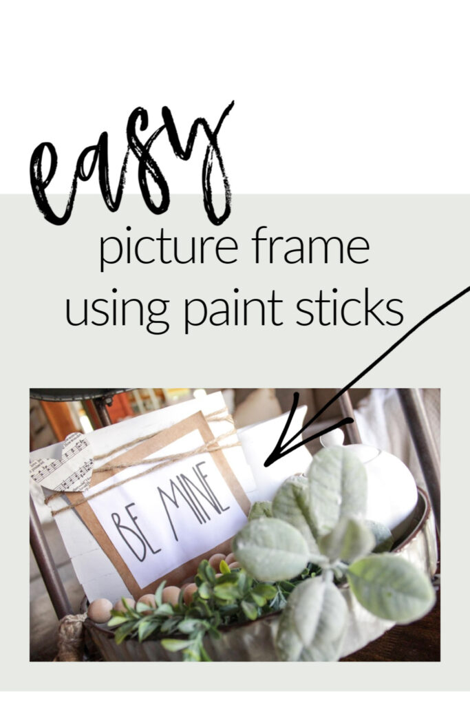 DIY: Paint Stick Picture Frames  Painted sticks, Diy picture frames,  Making picture frames
