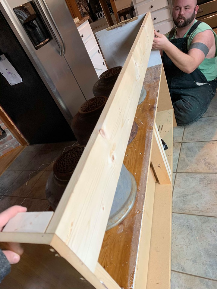 dresser upcycled to kitchen island 