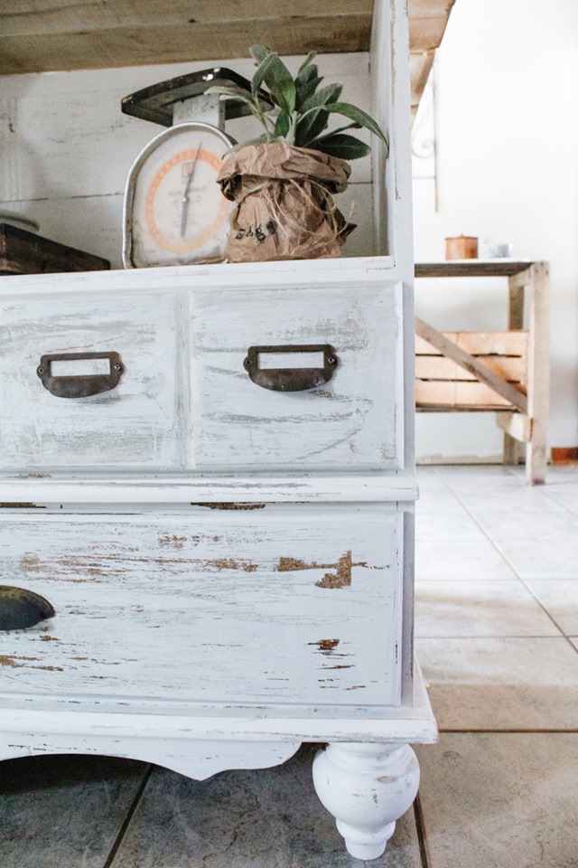 How to Get A Chippy Look with Milk Paint  Little House of Four - Creating  a beautiful home, one thrifty project at a time.