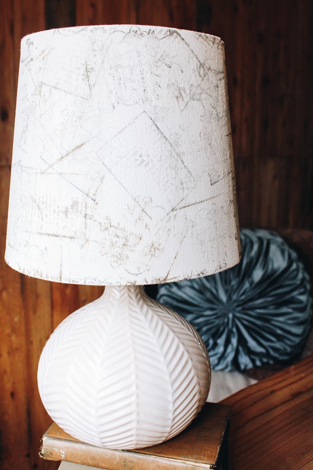 stamp lamp shade