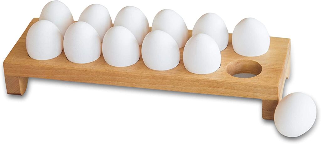 wood egg holder 