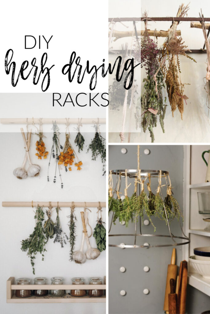 DIY Herb Drying Rack Tutorial Using Basic Recycled Materials