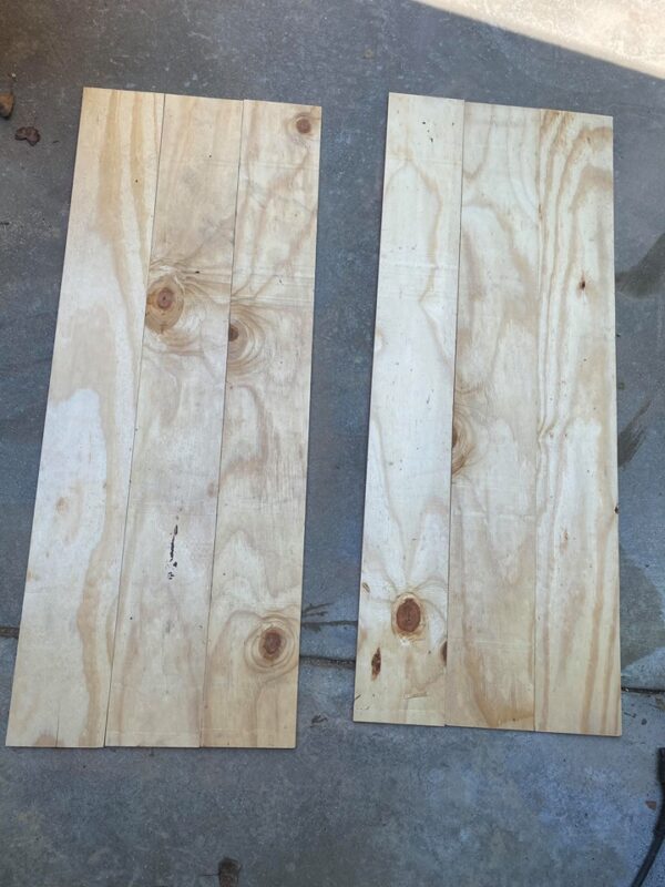 wood planks layed on the ground