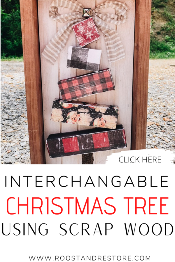 PINTEREST IMAGE WITH SCRAP WOOD BLOCK CHRISTMAS TREE 