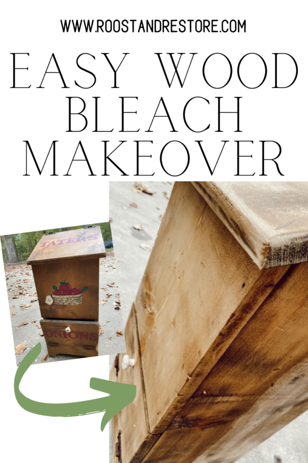 Wood Bleached Potato Box Makeover Roost Restore