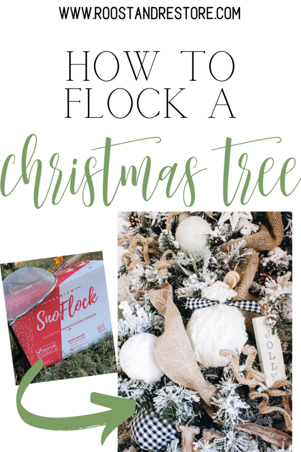 How to Flock a Christmas Tree