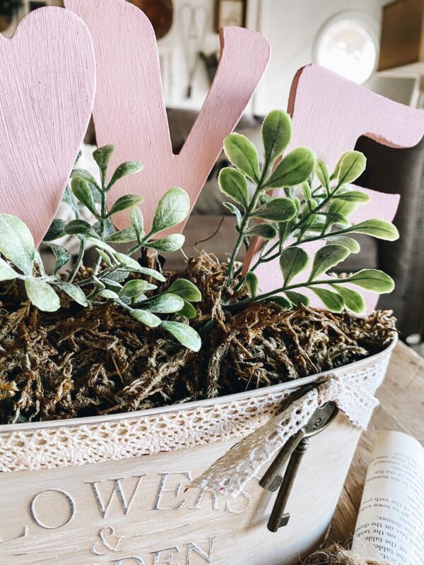 Spring decor DIY using Dollar Tree supplies