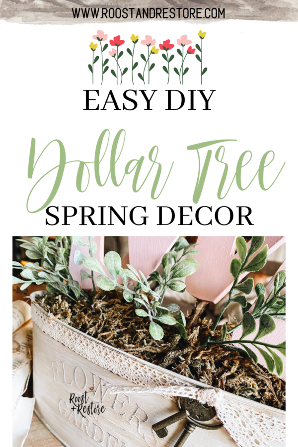 Dollar Tree Spring Decor DIY - Roost + Restore