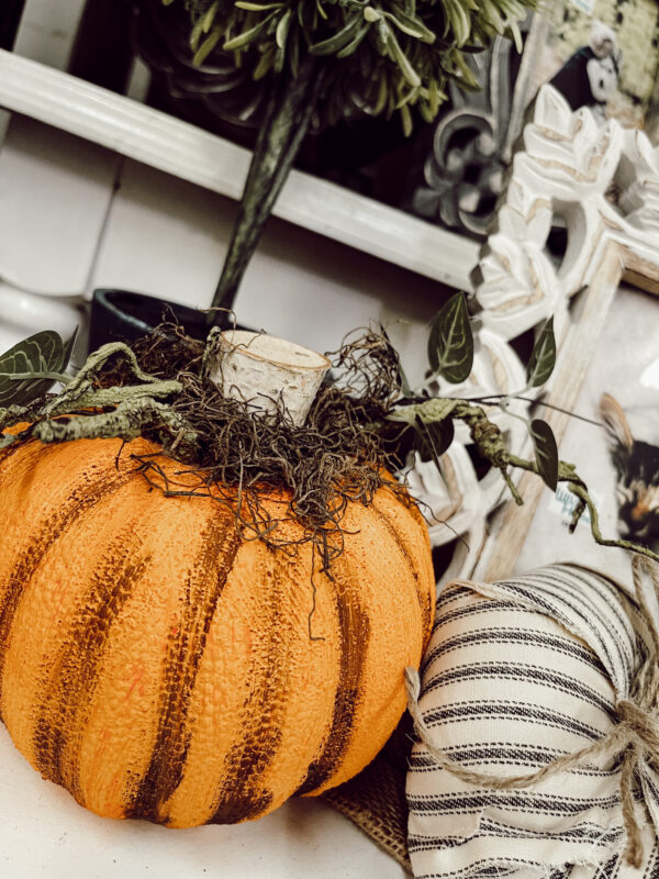 dollar tree pumpkin diy textured paint