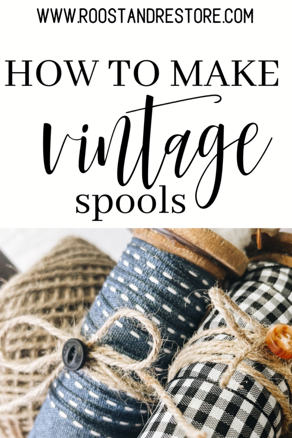 How to Repurpose Vintage Wooden Spools DIY Craft Idea