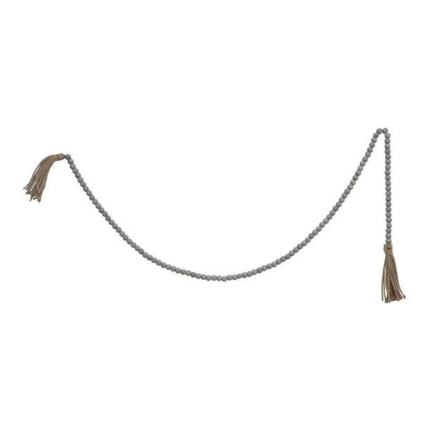 Roost and Restore Home Cozy New Home Arrival - Gray Wood Beads