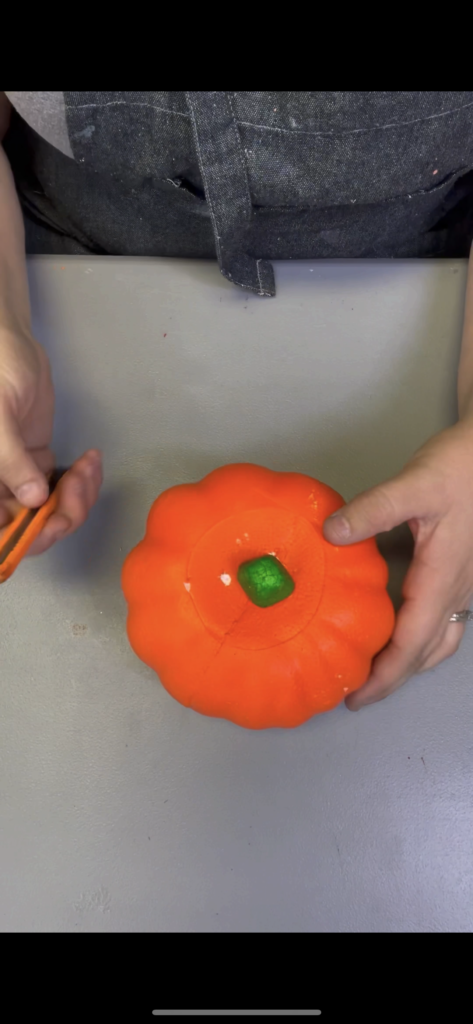 dollar tree foam pumpkin craft