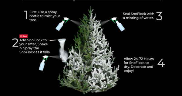 Christmas Tree Makeover using SnoFlock - Roost + Restore