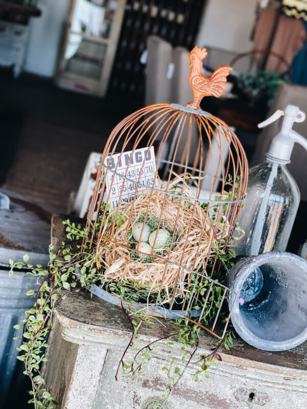 Bird Cage Decor from Cage Light Covers for Spring Decorating